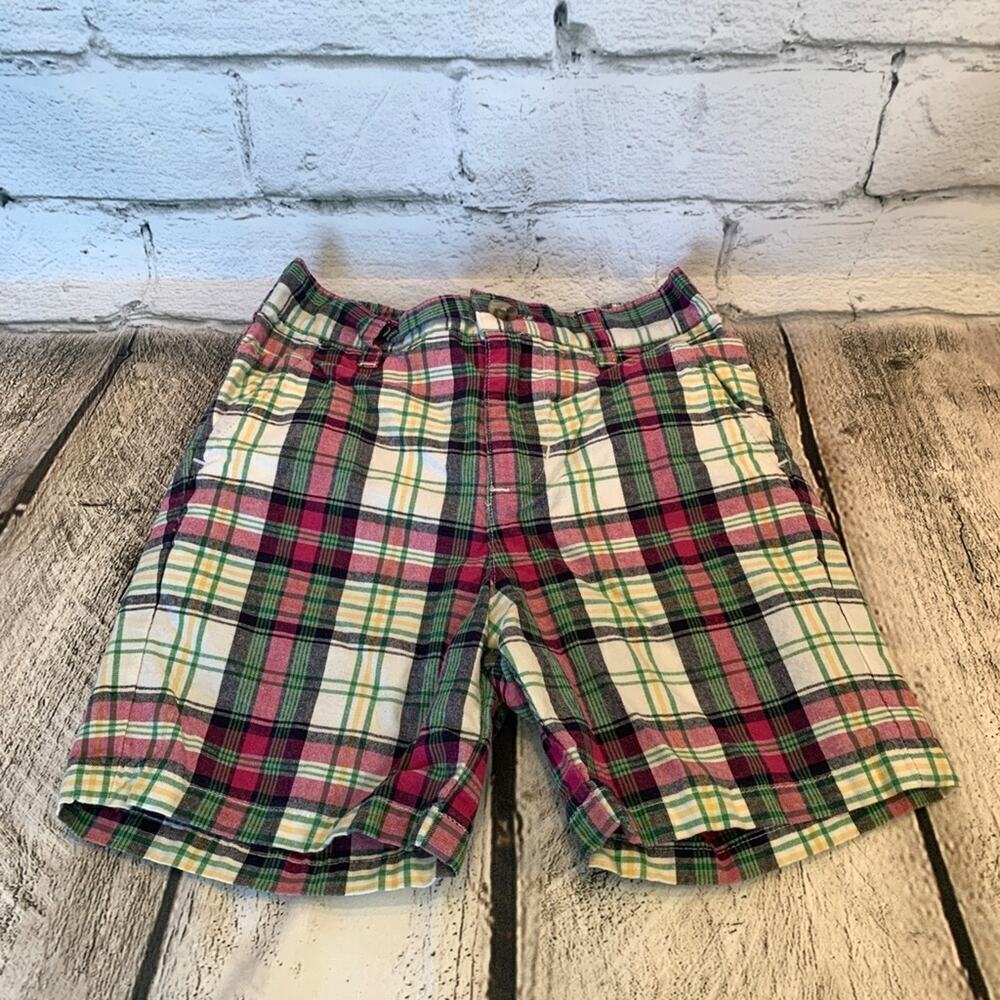 JANIE AND JACK Boy’s Pink/Green/Black/Yellow/White Chino Shorts/Size:12-18